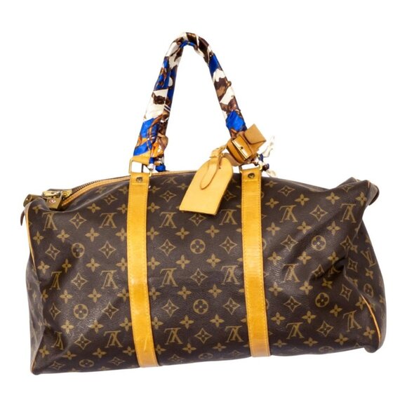 LOUIS VUITTON SAC SOUPLE 45 BOSTON BAG MONOGRAM - Picture 1 of 12
